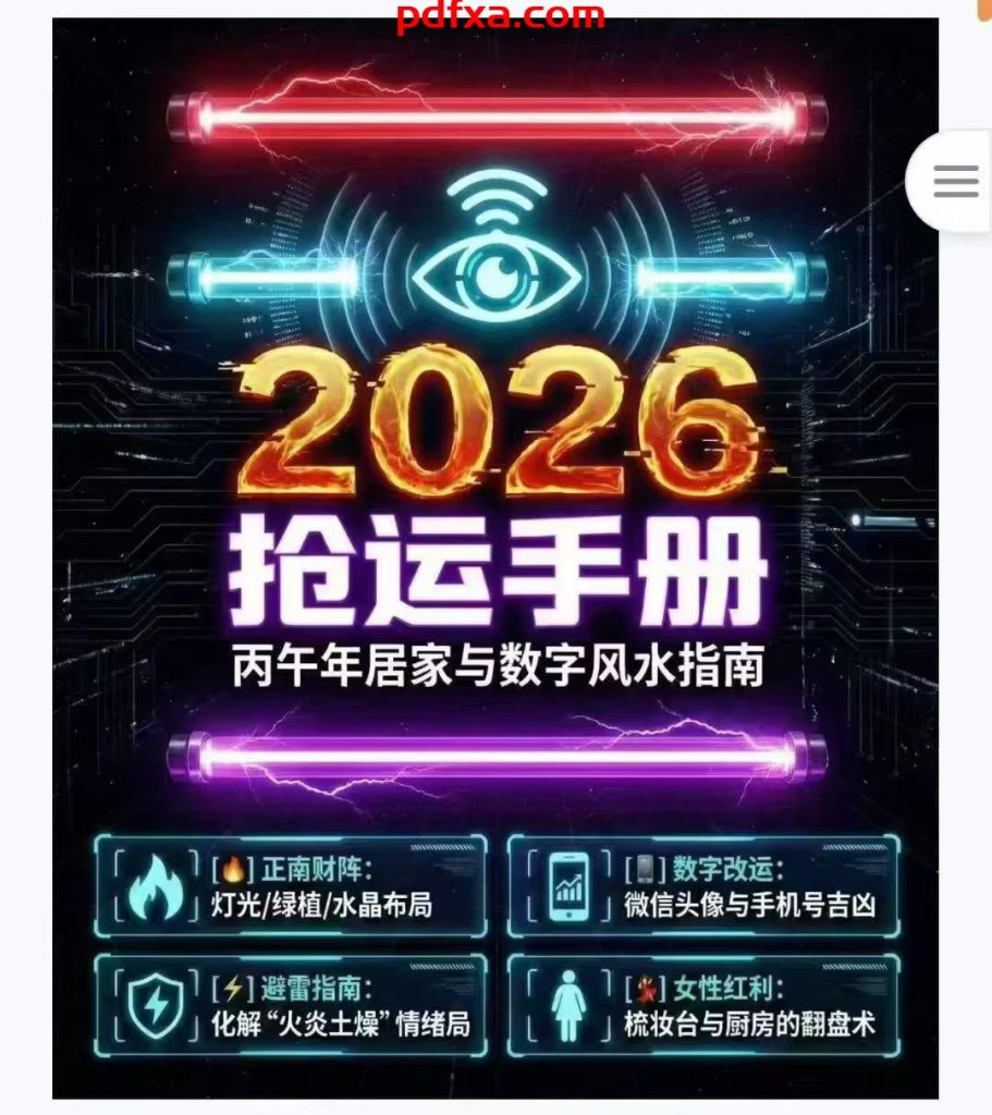 《2026抢运手册》