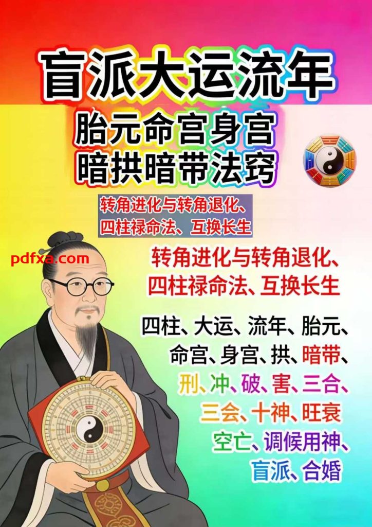 《盲派大运流年-胎元命宫身宫/暗拱暗带法窍》